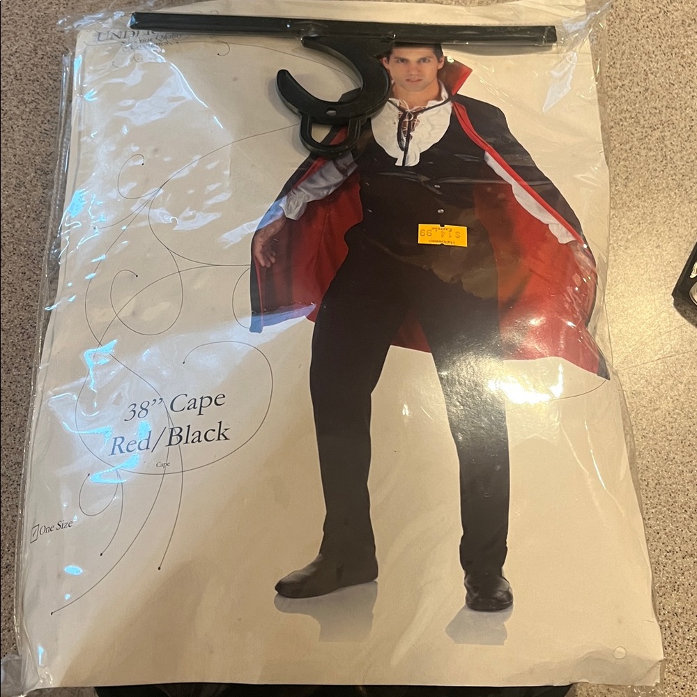 Red and Black 38" Cape Costume